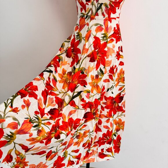 Zimmermann Tranquillity floral linen midi dress - Picture 9 of 11